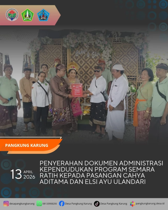 PENYERAHAN DOKUMEN ADMINISTRASI KEPENDUDUKAN PROGRAM SEMARA RATIH